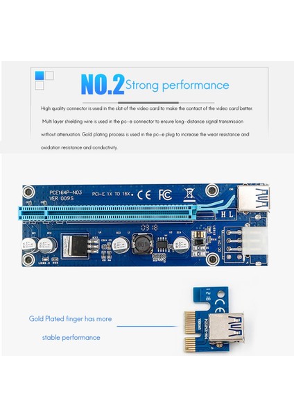 Sagrado Pcı-E Adaptör Kartı Pcı-E 1x Ila 16X Uzatma Kablosu 4pin Btc Madenciliği Için Adanmış USB 3.0 Görüntü Adaptör Panosu (Yurt Dışından) modelleri