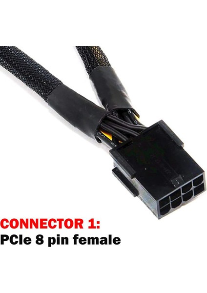 Sagrado 3 Adet Gpu Pcıe 8 Pin Dişi Çift 2x 8 Pin (6+2) Erkek Pcı Express Güç Adaptörü Örgülü Y-Splitter Uzatma Kablosu, 20 cm (Yurt Dışından) fırsatları