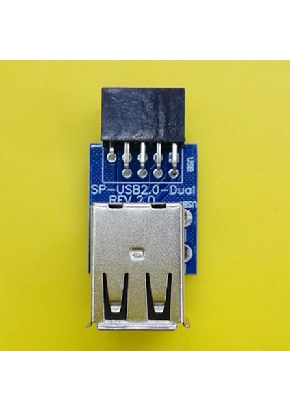 Sagrado Adet 9pin Anakart Çift Usb2.0 Adaptörü 9 Pin Dişi Dönüştürücü Pcb Kartı Kart Genişletici Dahili Bilgisayar Konektörü (Yurt Dışından)