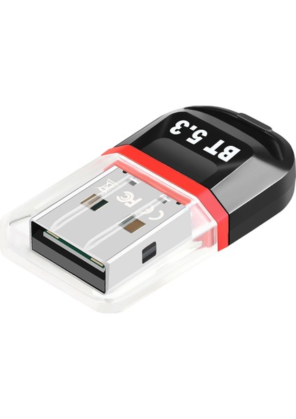 Sagrado USB Bluetooth 5.3 Adaptörü USB Bluetooth Alıcısı Dizüstü Bilgisayar Masaüstünü Bluetooth Kulaklık Alma Verici Kırmızı (Yurt Dışından)