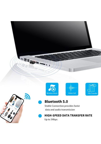 Sagrado USB Bluetooth 5.0 Adaptörü, Bilgisayar Bluetooth Alıcı Verici, Win7/8/10/11 Için Sürücü , Oyun Konsolu /5, Pc Için (Yurt Dışından) indirimleri