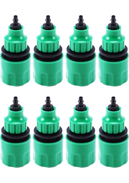 Bahçe Hortumu Borusu Sulama Için Tek Yönlü Adaptör Musluk Bağlantısı Bağlantısı 8'li Paket (Yurt Dışından)