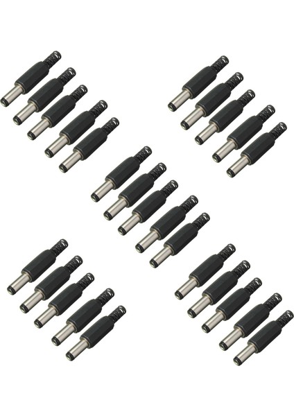 25 Adet 5.5mm x 2.5mm Erkek Dc Güç Fişi Soket Adaptör Adaptör Konnektörü (Yurt Dışından)