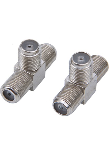 2 Adet 2 Yollu F Tipi Birleştirici Tv Koaksiyel Konnektörler Rf Adaptörleri Birleştiriciler (Yurt Dışından)