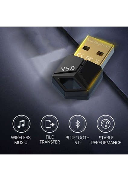 Sagrado USB Bluetooth 5.0 Adaptör Ses Alıcı Verici Dongle Müzik Bilgisayar Pc Dizüstü Bilgisayar Için Kablosuz USB Adaptörü, M25 (Yurt Dışından) fiyatları