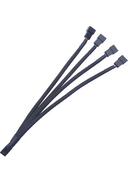 Sagrado 10 Adet 1 Ila 4 Bilgisayar Fanı Kablosu 4pin Pwm Sıcaklık Kontrolü Soğutma Fanı Kablosu Bilgisayar Adaptörü Kablo Ayırıcı Hub (Yurt Dışından)