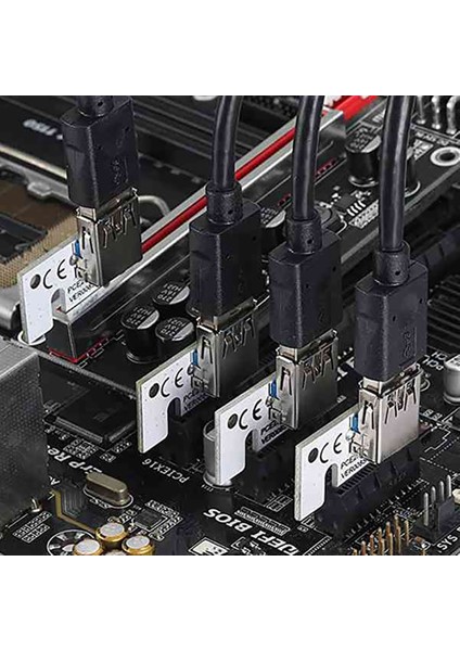 Sagrado 6 Adet Pcı-E Yükseltici Kart Pcı-E X1 To X16 Usb3.0 6pın Gpu Uzatma Kablosu Adaptör Kartı B250B B250C B75 Btc Madencilik (Yurt Dışından) fiyatları