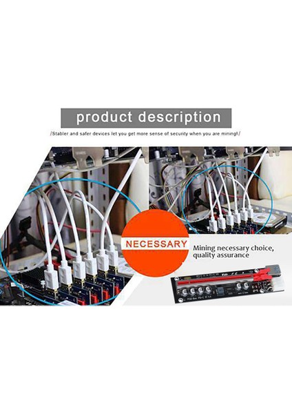 Sagrado 6 Adet Pcı-E Yükseltici Kart Pcı-E X1 To X16 Usb3.0 6pın Gpu Uzatma Kablosu Adaptör Kartı B250B B250C B75 Btc Madencilik (Yurt Dışından) modelleri