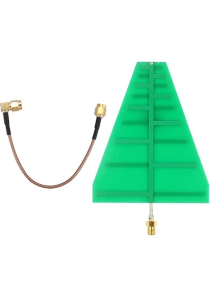 1.35GHZ-9.5GHZ 8X10CM Uwb Ultra Geniş Bant Log Periyodik Anten 5-6db 15W Sma Dişi Adaptör (Yurt Dışından)