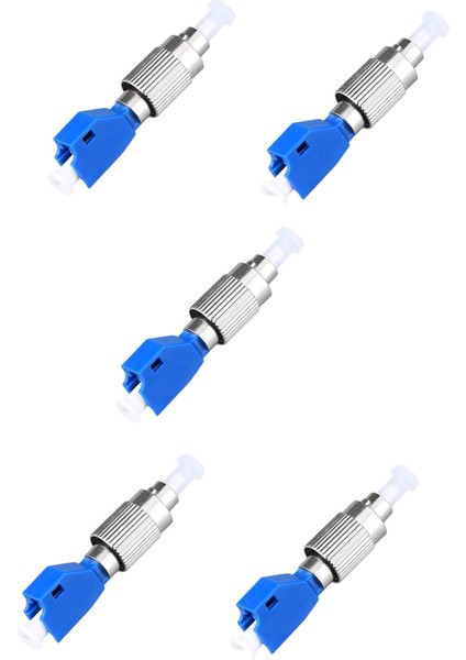 5 Adet Görsel Arıza Tespit Adaptörü, Hibrit Fiber Optik Konnektör Adaptörü, Tek Modlu 9/125UM Erkek - Lc Dişi Adaptör (Yurt Dışından)