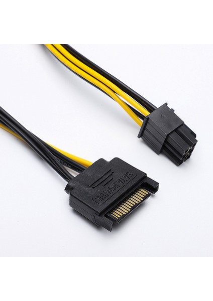 10 Adet 15PIN Sata 6pin Kablo Adaptör Konnektörü 6 P Pcı-E Express Adaptör Grafik Ekran Kartı Dönüştürücü Kablosu (Yurt Dışından) fırsatları