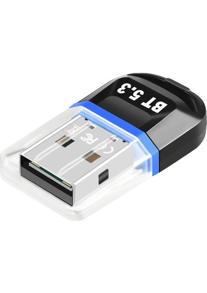 Sagrado USB Bluetooth 5.3 Adaptörü USB Bluetooth Alıcısı Dizüstü Bilgisayar Masaüstü Bluetooth Kulaklık Alıcı Vericiyi Mavi (Yurt Dışından)