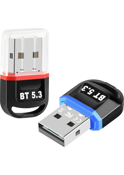 Sagrado USB Bluetooth 5.3 Adaptörü USB Bluetooth Alıcısı Dizüstü Bilgisayar Masaüstü Bluetooth Kulaklık Alıcı Vericiyi Mavi (Yurt Dışından)