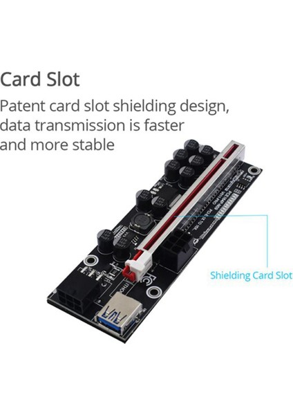 Sagrado 2 Adet Pcıe Adaptör Kartı VER011 Pro Grafik Kartı Uzatma Kablosu Seti Pcı-E 1x Ila 16X USB 3.0 Adaptör Kartı Btc Madencilik Için (Yurt Dışından) fırsatları