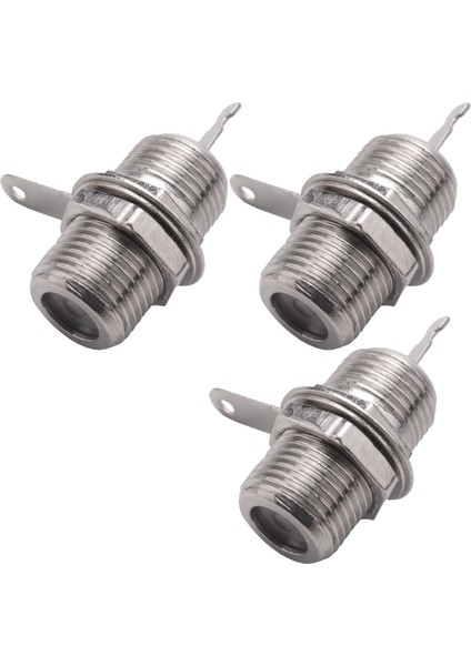 15 Adet F Tipi Panel Montajlı Soket Dişi Lehim Konnektör Adaptörü (Yurt Dışından)