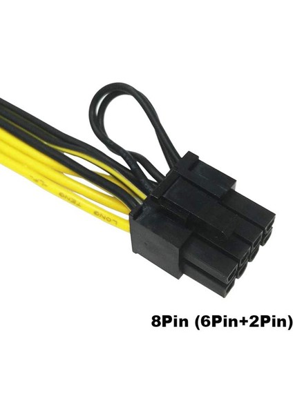 Sagrado 8 Adet Pcıe 6 Pin Erkek 8 Pin (6+2) Erkek Pcıe Adaptör Güç Kablosu Pcı Express Uzatma Kablosu 12.5 Inç (Yurt Dışından) fiyatları