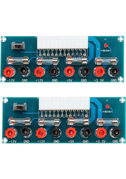 2x 24 Pin Atx Masaüstü Kart Bilgisayar Pc Güç Kaynağı Koparma Adaptör Modülü (Yurt Dışından)