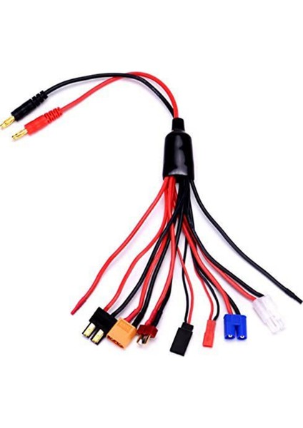 Rc Lipo Pil Şarj Cihazı Konnektör Adaptörleri 9 In 1 Splitter Kablo 4.0mm Muz Fiş Jst T Fiş XT60 Ec3 (Yurt Dışından) fiyatları