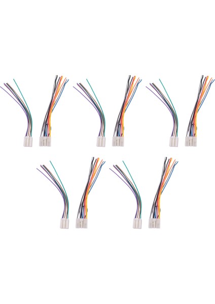 Stereo CD Çalar Kablo Demeti // Tel Adaptörü Satış Sonrası Radyo Fişleri 5 Çift Bağlantı Kablosu (Yurt Dışından)