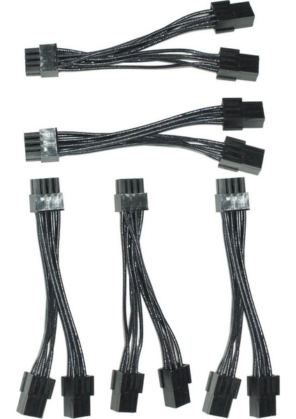 Sagrado 5 Adet Çift 6 Pin Dişi - 8 Pin Erkek Pcı Express VGA Ekran Kartı Güç Kablosu Adaptörü - Yepyeni (Yurt Dışından)