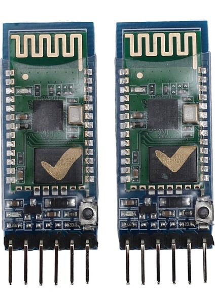 Adet 6 Pin Rf Kablosuz Bluetooth Alıcı-Verici Slave Modülü RS232 / Ttl Uart Dönüştürücü ve Adaptör (Yurt Dışından)