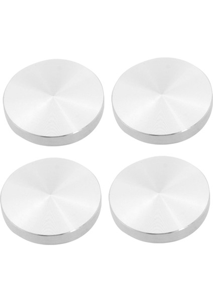 4x Cam Plaka Adaptör Masa Ayağı, Alüminyum, Yuvarlak, 50X8MM, Gümüş (Yurt Dışından)