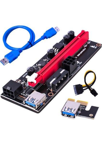 Sagrado Oci-E Adaptör Kartı USB 3.0 Yükseltici Kablo Pcı-E Grafik Kartı Kablosu Yükseltici Kart USB Genişletici VER009SPCI-E Adaptör Kablosu 2 Adet (Yurt Dışından)