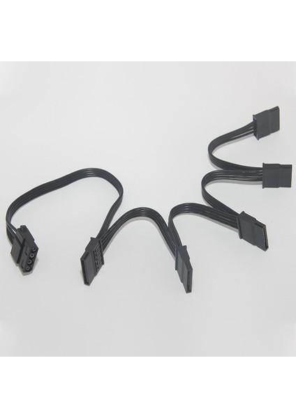 Sagrado 5 Adet 4pin Dişi Ide Molex 1 Ila 5 Sata Splitter Adaptörü Dönüştürücü Güç Uzatma Kablosu Kablosu Sabit Disk Için 18AWG Siyah (Yurt Dışından)