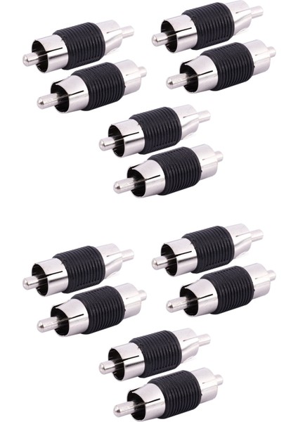 Düz Av Rca Erkek - Erkek Konnektörler Bağlayıcılar Adaptörler 12 Adet (Yurt Dışından)
