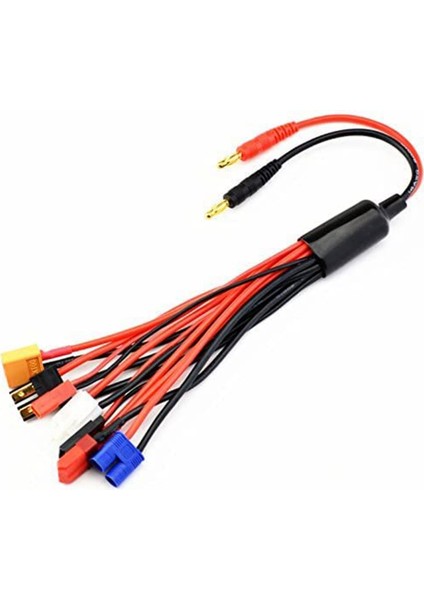 Rc Lipo Pil Şarj Cihazı Konnektör Adaptörleri 9 In 1 Splitter Kablo 4.0mm Muz Fiş Jst T Fiş XT60 Ec3 (Yurt Dışından) fırsatları