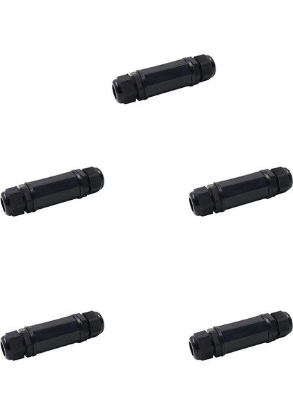 Sagrado 5 Paket RJ45 Su Geçirmez Konnektör IP67 Ethernet Ağ Kablosu Konektörü Dış Mekan Lan Çoğaltıcı Adaptörü Dişi Cat5, 6, 8P8C (Yurt Dışından)