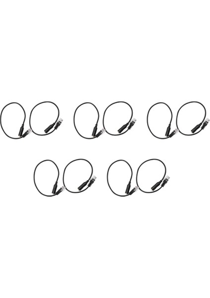 10 Adet 3.5mm Stereo Ses Kulaklık Kadın - Erkek Rj9 Fiş Adaptörü Dönüştürücü Kablo Kablosu (Yurt Dışından)