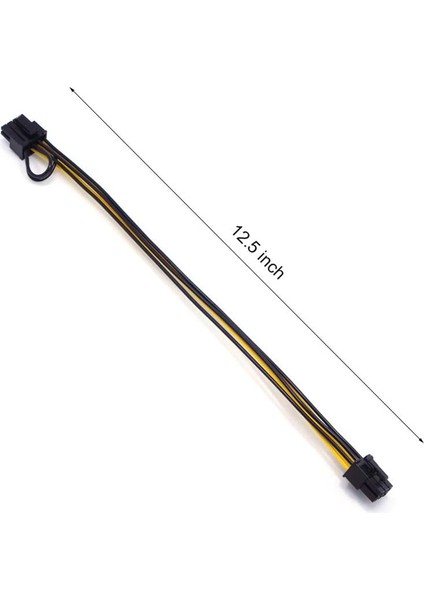 Sagrado 5 Adet Pcıe 6 Pin Erkek 8 Pin (6+2) Erkek Pcıe Adaptör Güç Kablosu Pcı Express Uzatma Kablosu 12.5 Inç (Yurt Dışından) modelleri