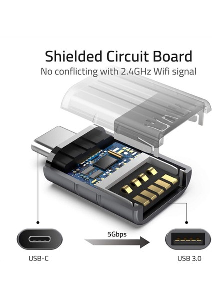 Sagrado 3pack USB C - USB Adaptör USB C Erkek - Usb3.0 Dişi Adaptör, Pro ve Diğer Tip C ile Uyumlu (Yurt Dışından) fırsatları