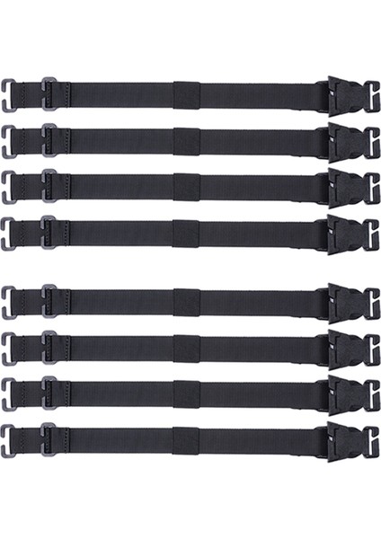 8 Adet Molle Sapanlar Sırt Çantası Yelek Adaptör Kemerleri Açık Hava Sporları Için Tırmanma Yürüyüş Avcılık Çanta Göğüs Askıları A (Yurt Dışından)