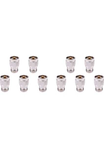 10X Uhf Erkek PL259 - N Dişi M/f Düz Koaksiyel Rf Adaptörü (Yurt Dışından)