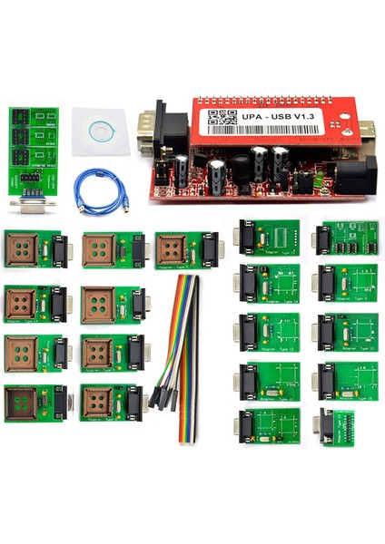 Upa-Usb V1.3 Ana Ünite Ecu Chip Tunning 1.3 Eeprom Adaptörlü Upa USB Ecu Programlayıcı (Yurt Dışından)