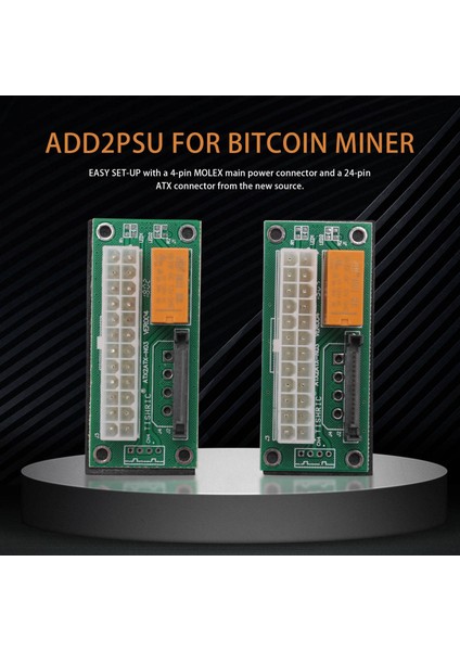 Sagrado Adet Senkron Elektrik Panosu Çift Psu Çoklu Güç Kaynağı Adaptörü ADD2PSU ile Sata Atx 24PIN Molex 4 Pinli Konnektör (Yurt Dışından) fiyatları