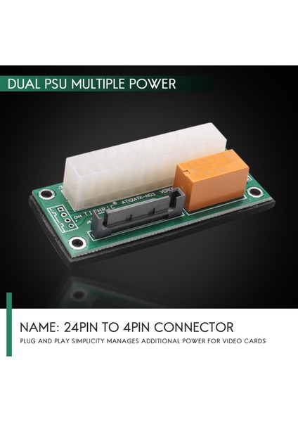 Sagrado Adet Senkron Elektrik Panosu Çift Psu Çoklu Güç Kaynağı Adaptörü ADD2PSU ile Sata Atx 24PIN Molex 4 Pinli Konnektör (Yurt Dışından) modelleri