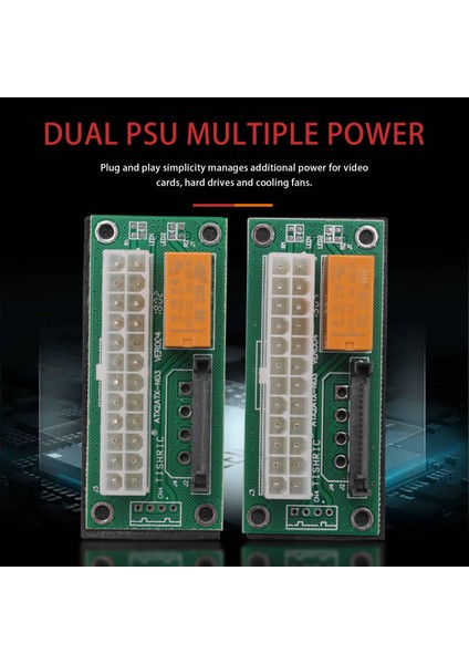 Sagrado Adet Senkron Elektrik Panosu Çift Psu Çoklu Güç Kaynağı Adaptörü ADD2PSU ile Sata Atx 24PIN Molex 4 Pinli Konnektör (Yurt Dışından) fırsatları