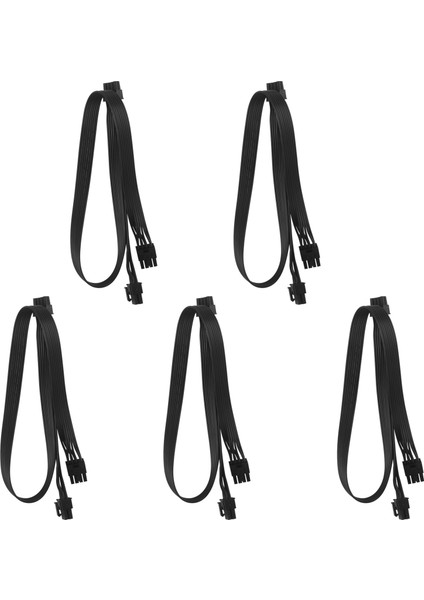 Sagrado 5 Adet Atx Cpu 8 Pin Erkek - Çift Pcıe 2x 8 Pin (6+2) Modüler Güç Kaynağı Için Erkek Güç Adaptörü Kablosu (63 cm + 23 Cm) (Yurt Dışından)