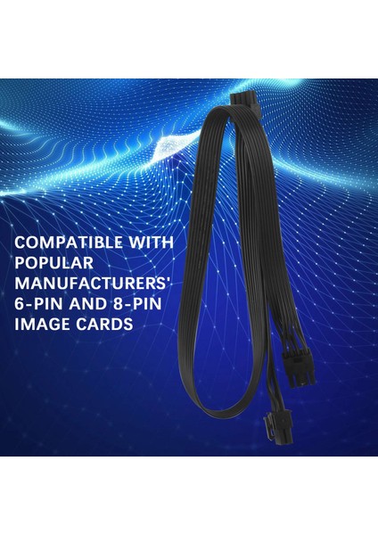 Sagrado 5 Adet Atx Cpu 8 Pin Erkek - Çift Pcıe 2x 8 Pin (6+2) Modüler Güç Kaynağı Için Erkek Güç Adaptörü Kablosu (63 cm + 23 Cm) (Yurt Dışından) modelleri