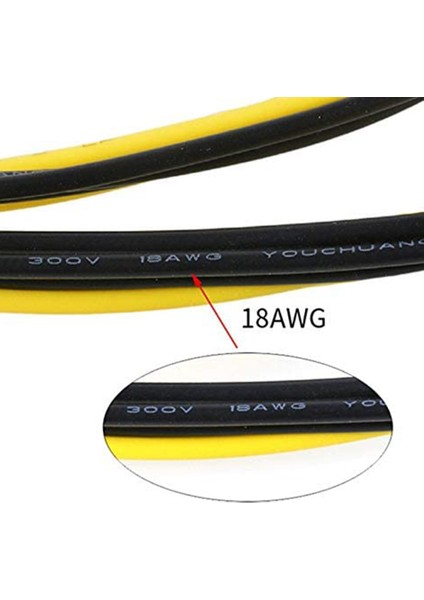 Sagrado 8 Paket 6-Pin - Çift 8 (6 + 2) -Pin Pcıe Adaptör Güç Kablosu, Grafik Ekran Kartı Için Gpu VGA Y-Splitter Uzatma Kablosu (Yurt Dışından)