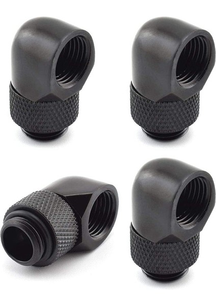 Sagrado 4-Pack G1/4 Inç Erkek - Dişi Genişletici Konnektör 90 Derece Döner Dirsek Pc Soğutma Sistemi Için Çoklu Bağlantı Adaptörü (Yurt Dışından)