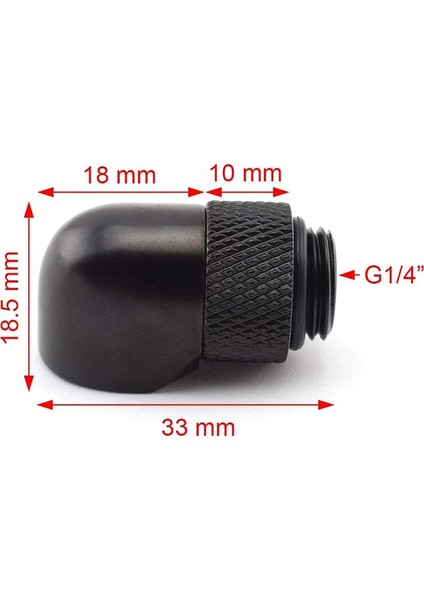Sagrado 4-Pack G1/4 Inç Erkek - Dişi Genişletici Konnektör 90 Derece Döner Dirsek Pc Soğutma Sistemi Için Çoklu Bağlantı Adaptörü (Yurt Dışından) fiyatları