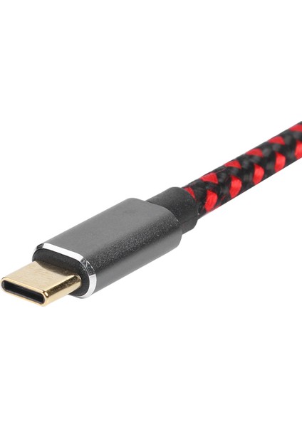 Sagrado Tip-C Ses Kablosu USB 3.1 Ila 3.5mm Dişi Ayırıcı Kablo Aux Mikrofonlu Kulaklık Adaptör Jakı (Yurt Dışından)