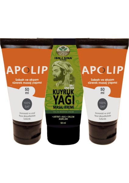 2 Adet Hemeroid Bağsur Kremi 50 ml + Yanında Ibn-I Sina Kuyruk Yağı Kremi 50ML