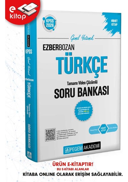 2026 Kpss Genel Yetenek Türkçe Tamamı Video Çözümlü Ezberbozan E-