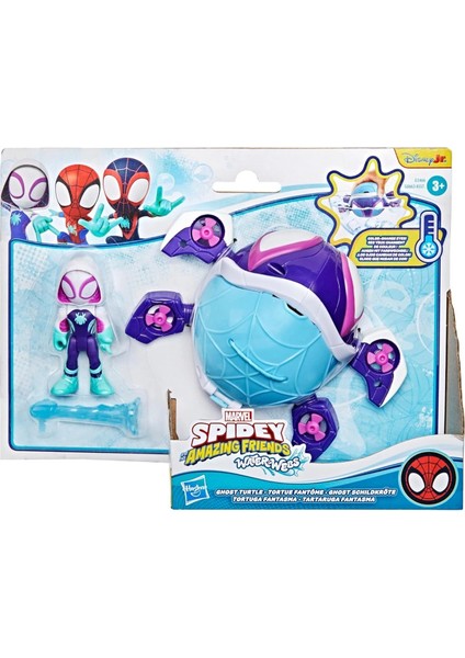 Marvel Spidey And His Amazing Friends Ghost-Spider & Ghost Turtle Figür Seti (Water Webs Serisi) indirimleri
