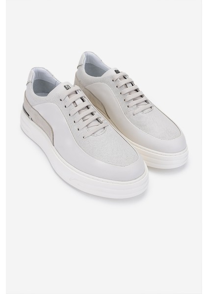 Erkek Hakiki Deri Casual Ayakkabı 698 1202-4 Erk Ayk Y25 Off Whıte Nbk/off Whıte fiyatları